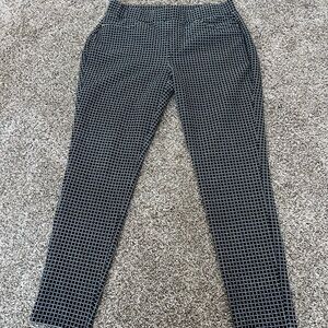 Michael Kors Black and White Patterned Pants